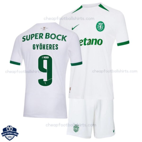 Sporting CP GYÖKERES 9 Away Kids Football Kit 24/25 - Over View