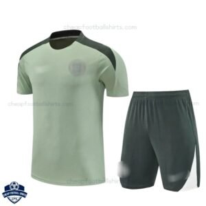 Chelsea Light Green Pre Match Kids Football Kit 25/26 - Front View