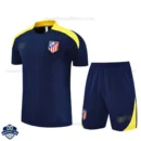 Atletico Madrid Blue Pre Match Training Kids Football Kit 25/26 - Front View