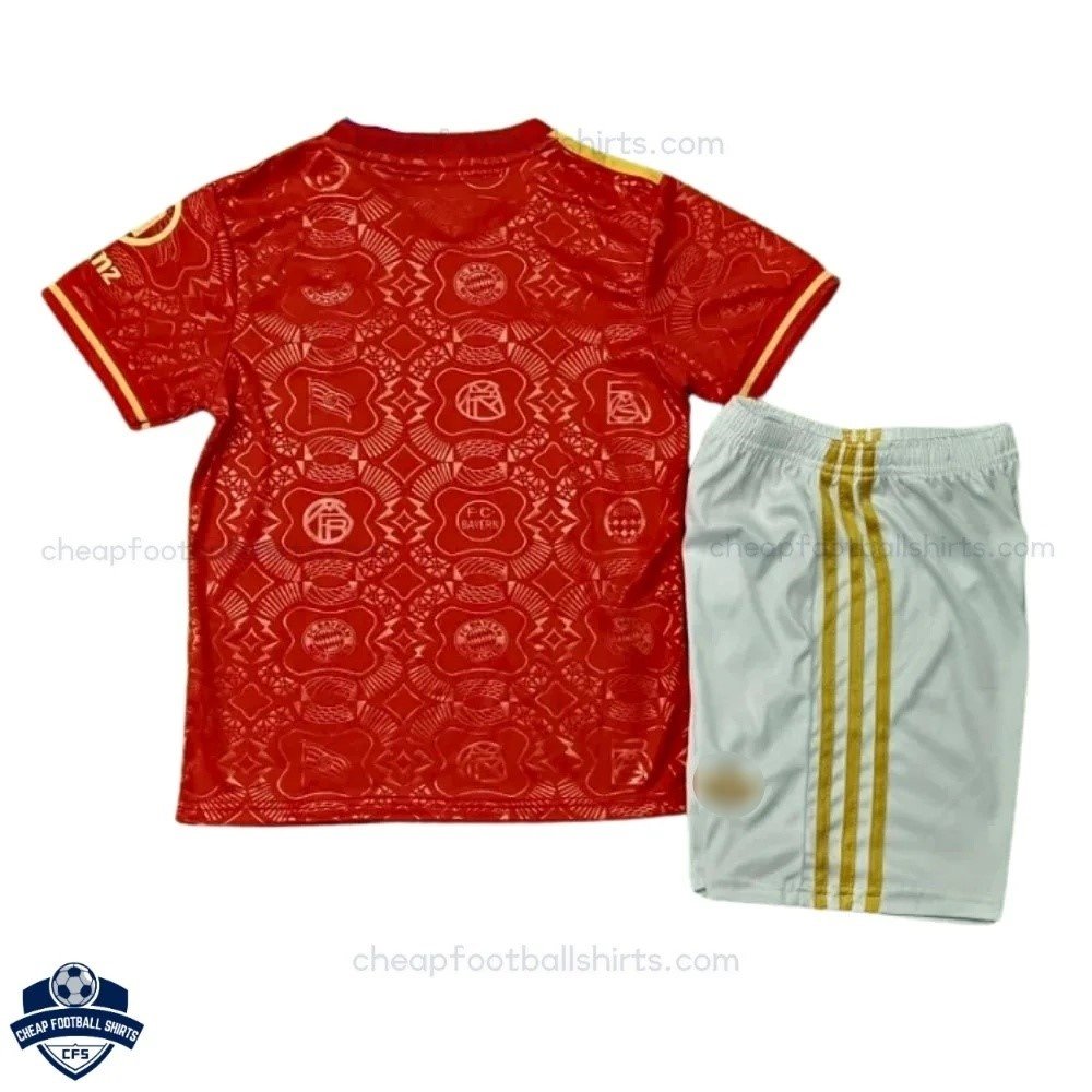 Bayern Munich 125th Anniversary Kids Football Kit 25/26 - Back View