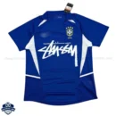 Brazil Stussy Away Men Football Shirt 2002 - Front View