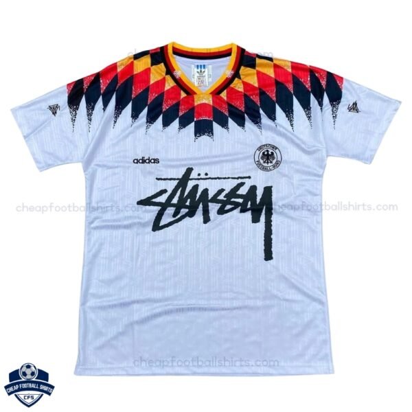 Germany Stussy Home Men Football Shirt 1994 - Front View