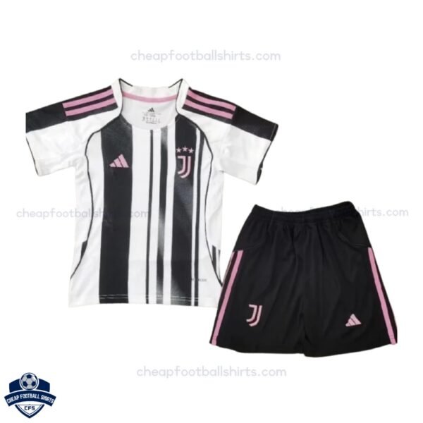 Juventus Home Kids Football Kit 25/26 - Front View