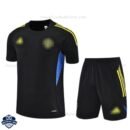 Manchester United Black Pre Match Kids Football Kit 25/26 - Front View