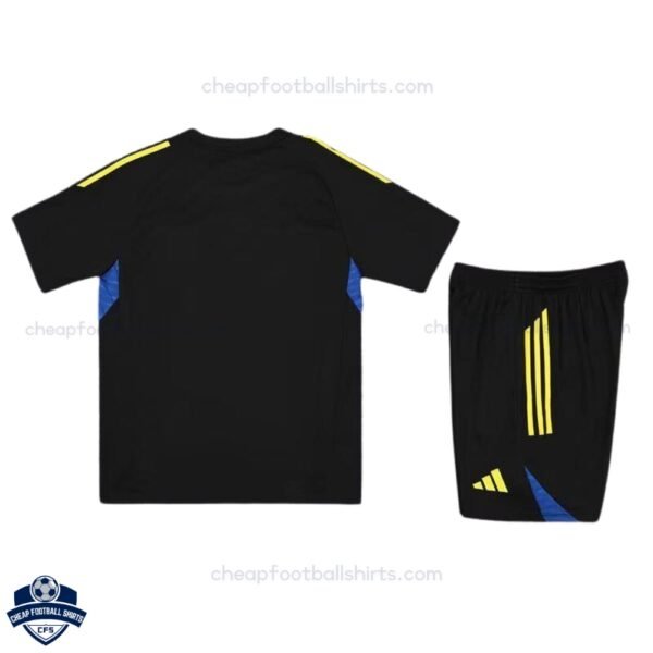 Manchester United Black Pre Match Kids Football Kit 25/26 - Real Back View