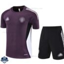 Manchester United Purple Pre Match Kids Football Kit 25/26 - Front View