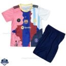 Barcelona Messi Commemorative Kids Football Kit 25/26 - Front View