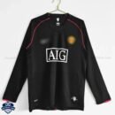 Manchester United Away Men Football Shirt 2007/08 Long Sleeve - Front View