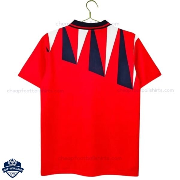 England Away Men Football Shirt 1992 - Back View