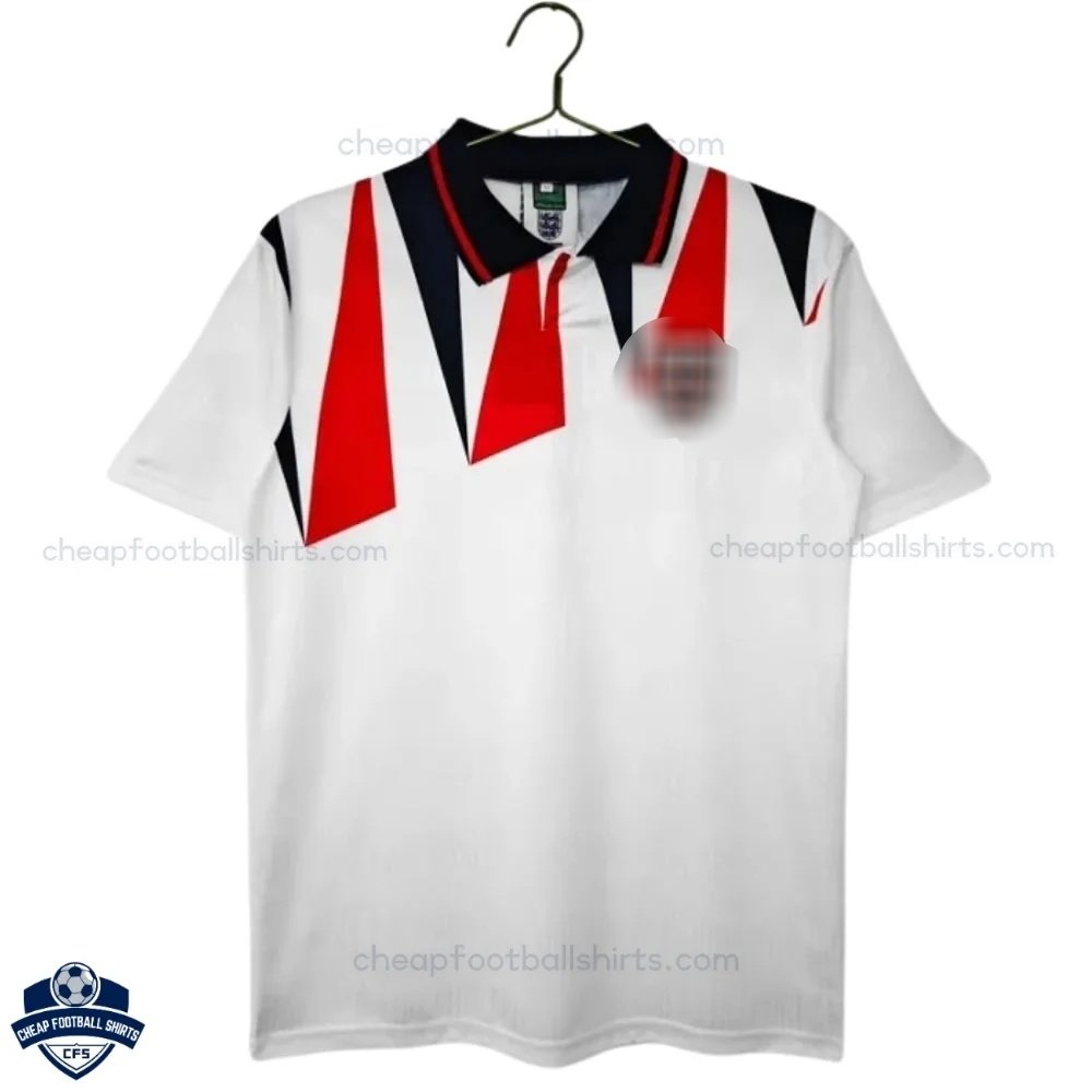 England Home Men Football Shirt 1992 - Front View