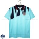 England Third Men Football Shirt 1992 - Back View