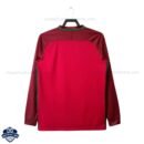 Retro Portugal Champion Home Men Football Shirt 2016 Long Sleeve - Back View