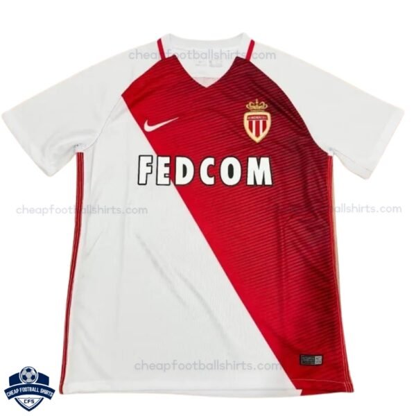 AS Monaco Home Men Football Shirt 2016/17 - Front View
