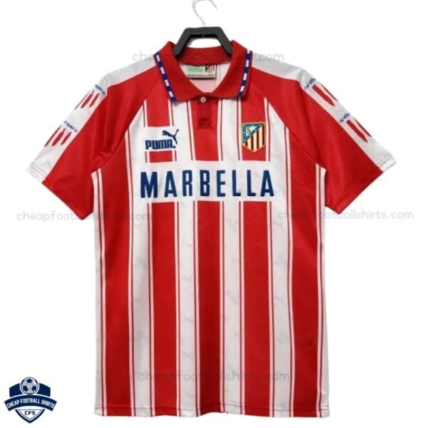 Atletico Madrid Home Men Football Shirt 1994/95 - Front View