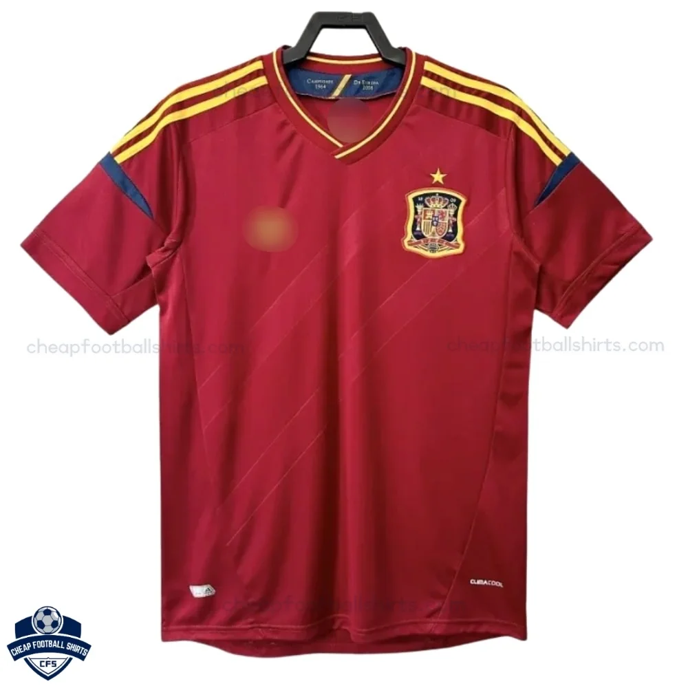 Spain Home Men Football Shirt 2012 - Front View