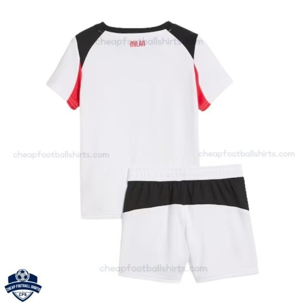 AC Milan Away Kids Cheap Football Kit 2025/26 - Back View