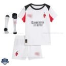 AC Milan Away Kids Cheap Football Kit 2025/26 - Front View with socks