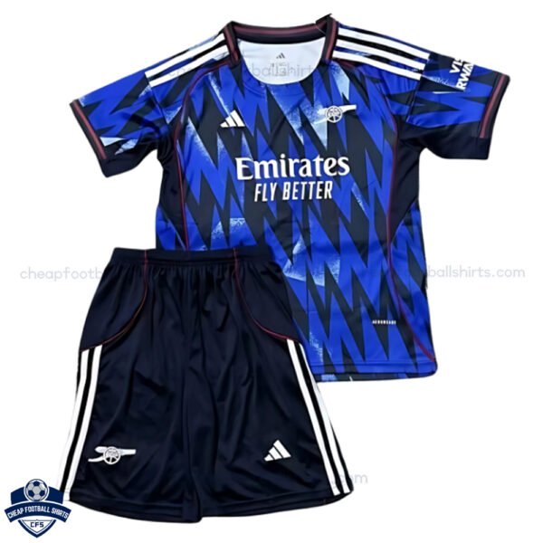 Arsenal Away Kids Football Kit 25/26 - Front View