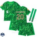 Liverpool Champions 20 Green Goalkeeper Kids Football Kit 24/25 - Over View