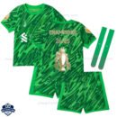 Liverpool Champions Gold Trophy Green Goalkeeper Football Kit 24/25 - Over View