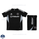 Front View of Inter Miami 25/26 Black Training Kids Football Kit