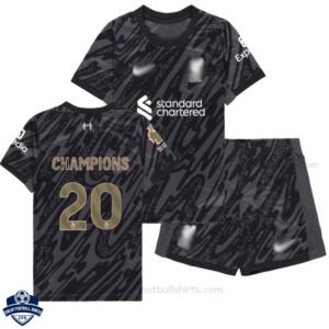 Liverpool Champions 20 Goalkeeper Kids Football Kit 24/25 - Over View