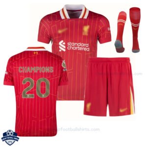 Liverpool Champions 20 Home Kids Football Kit 24/25 - Over View