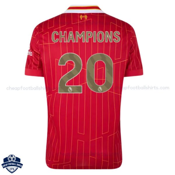 Liverpool Champions 20 Home Men Football Shirt 24/25 - Back View