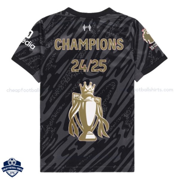 Liverpool Champions Gold Trophy Goalkeeper Men Football Shirt 24/25 - Back View