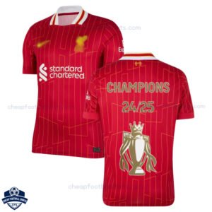 Liverpool Champions Gold Trophy Home Men Football Shirt 24/25 - Over View