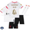 Liverpool Champions Gold Trophy Third Kids Football Kit 24/25 - Over View