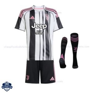 Juventus Home Kids Cheap Football Kit 2025/26