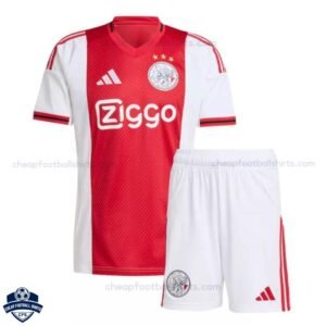 Ajax Home Kids Football Kit 25/26 - front view