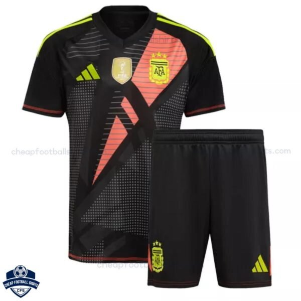 Argentina Goalkeeper Kids Football Kit 24/25 - front view