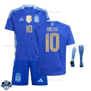 Argentina Messi 10 Away Kids Football Kit 24/25 - overview