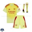 Arsenal Goalkeeper Kids Football Kit 25/26 - Front View