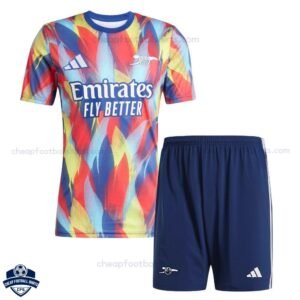 Arsenal Training Kids Football Kit 25/26 - front view