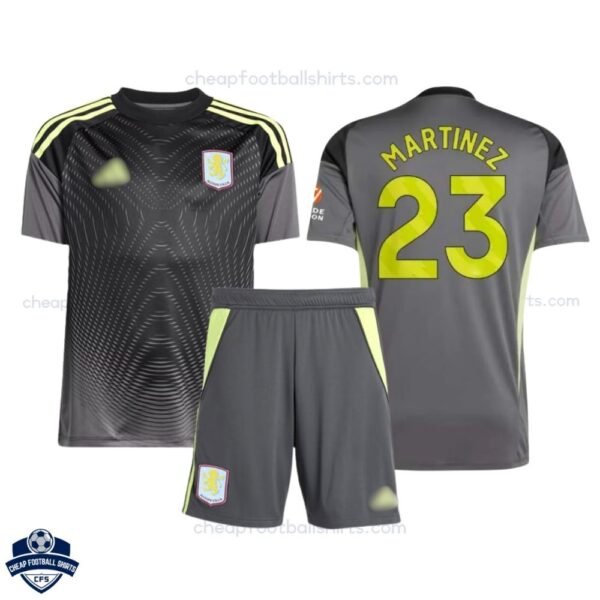 Aston Villa MARTINEZ 23 Goalkeeper Kids Football Kit 25/26