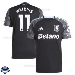 Aston Villa WATKINS 11 Away Football Shirts 25/26 - overview