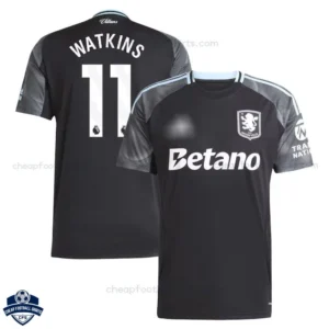 Aston Villa WATKINS 11 Away Football Shirts 25/26 - overview