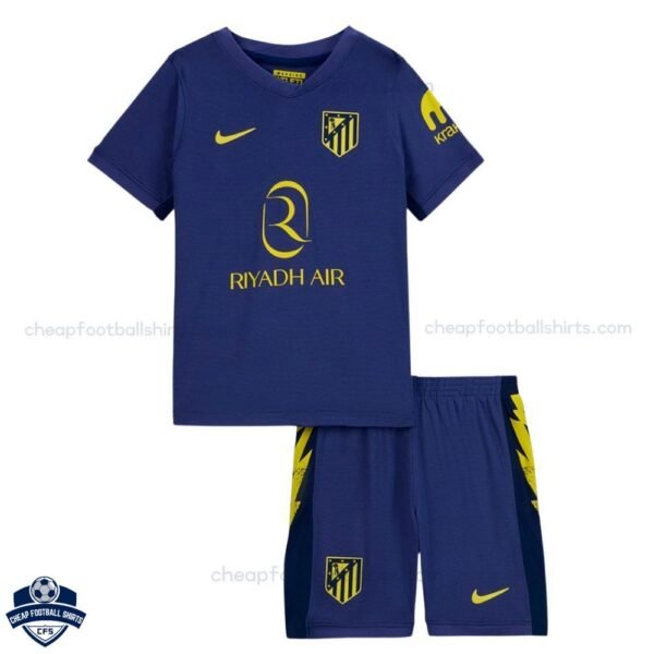 Atletico Madrid Away Kids Football Kit 25/26 - front view