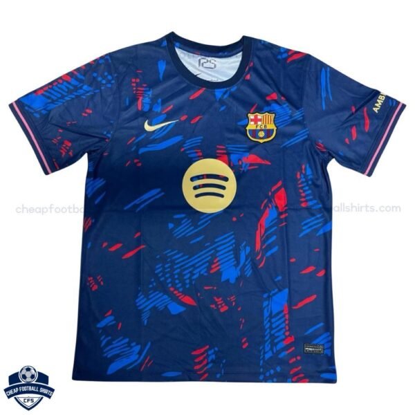Barcelona Blue Training Men Football Shirt 25/26 - front view