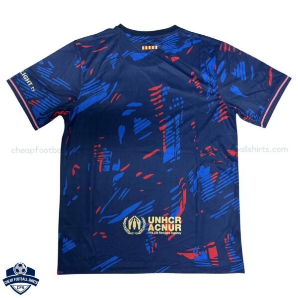Barcelona Blue Training Men Football Shirt 25/26 - back view