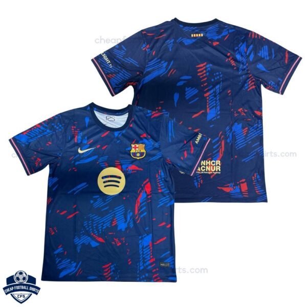 Barcelona Blue Training Men Football Shirt 25/26 - overview