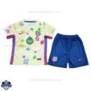 Barcelona Cherry Blossom Kids Football Kit 25/26 - front view