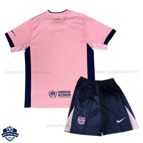 Barcelona Pink Special Edition Kids Football Kit 25/26 - back view