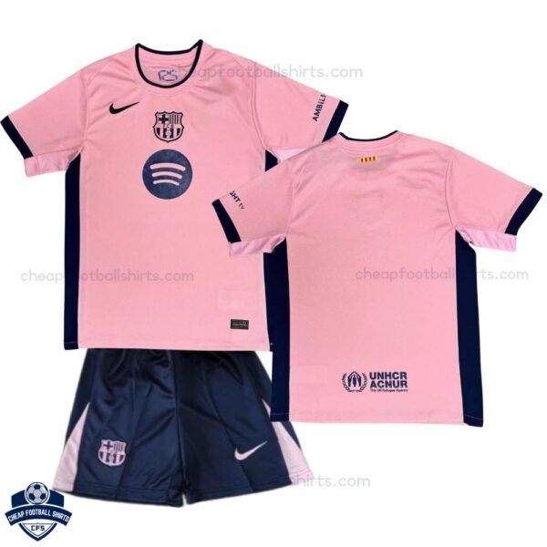 Barcelona Pink Special Edition Kids Football Kit 25/26 - overview