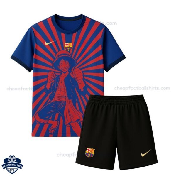 Barcelona Special Edition Kids Football Kit 25/26 - Front view