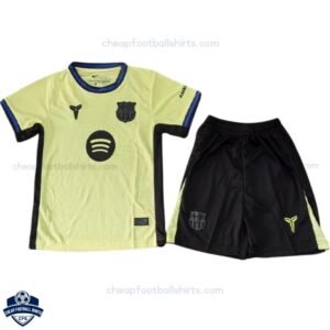 Barcelona Yellow Special Edition Kids Football Kit 25/26 - front view
