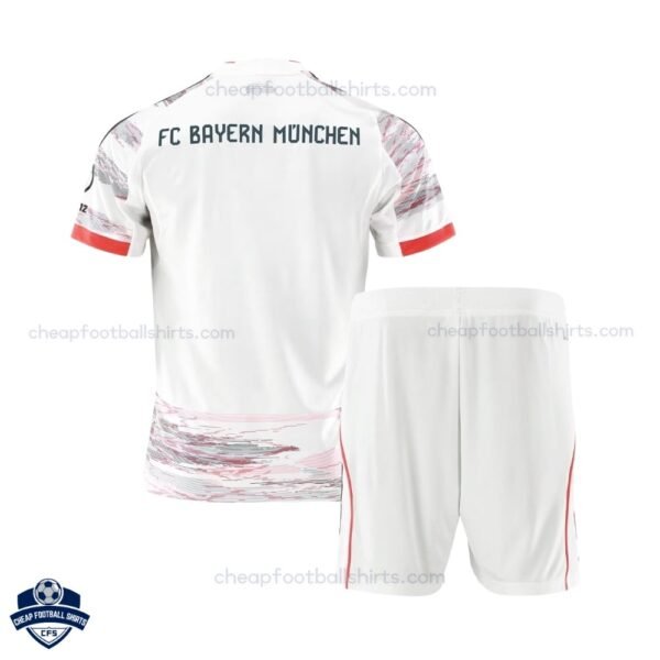 Bayern Munich Away Kids Cheap Football Kit 2025/26 - Back View